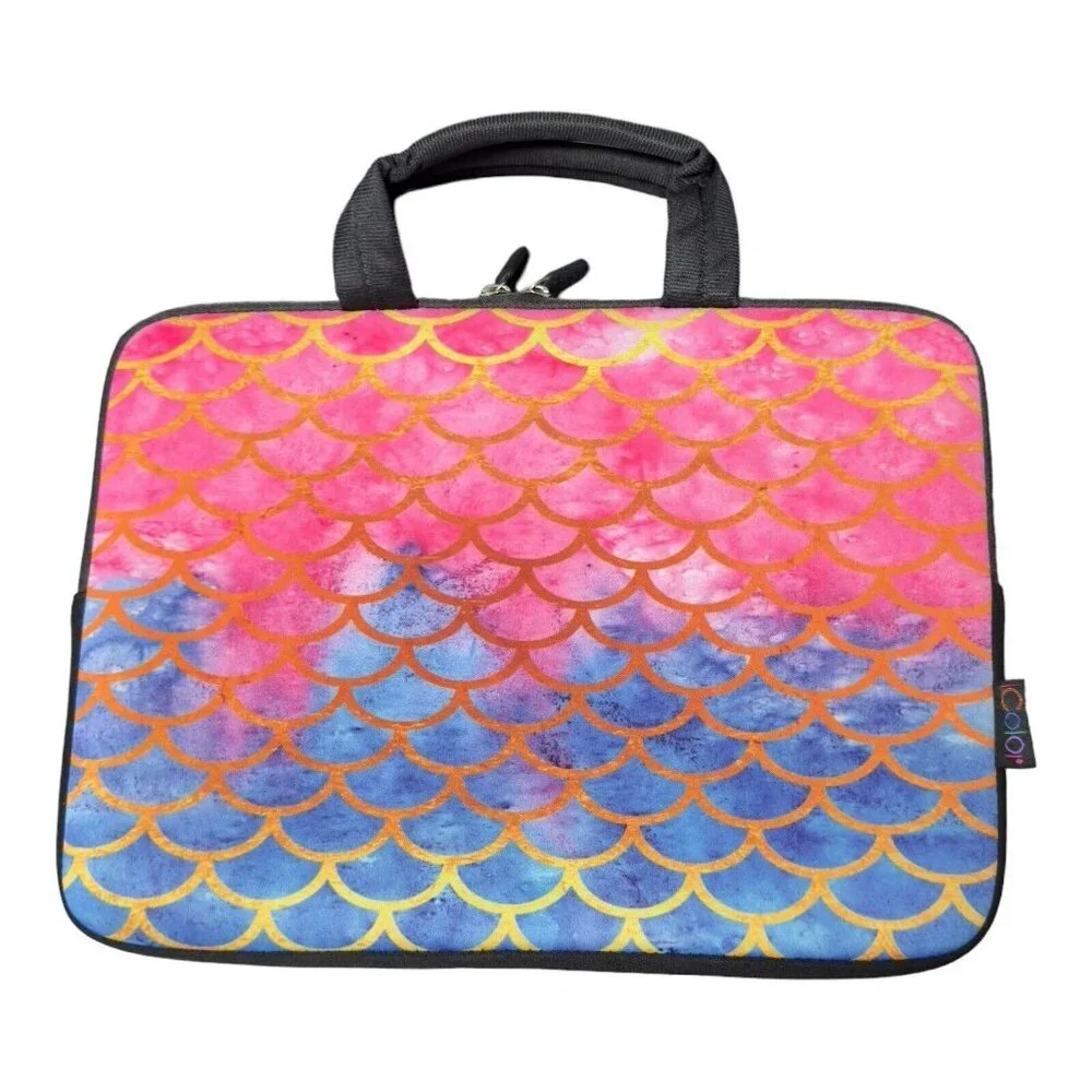 Mermaid Neoprene Laptop Computer Case Zip Around Tablet Protector Sleeve Bag‎